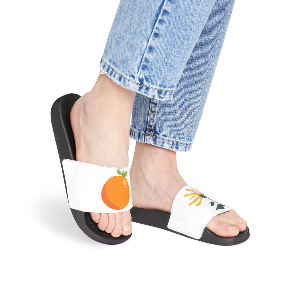 White Slide Sandals | Removable Strap Slides