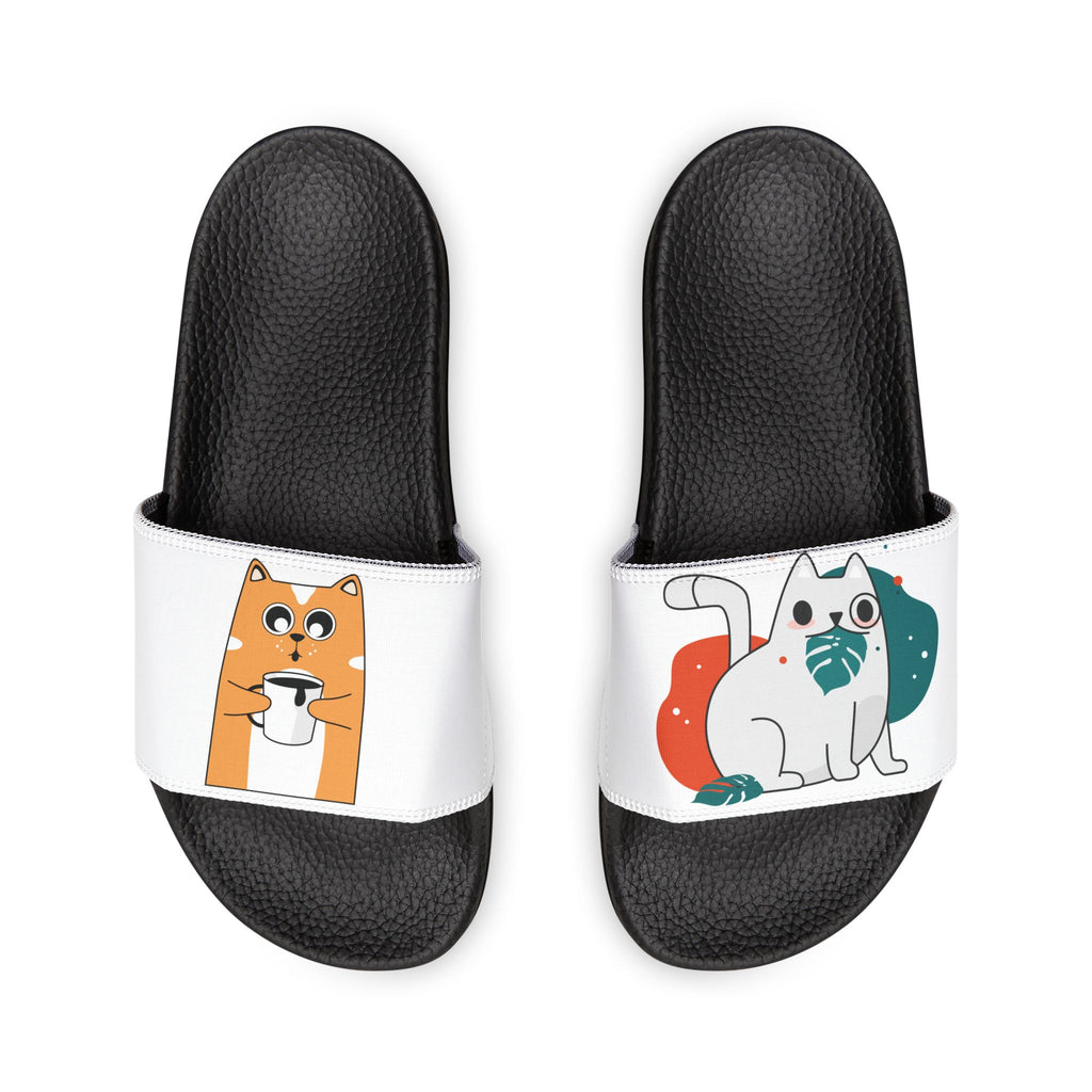 Teal Narwhal Illustration Sandals | Removable Strap Slide