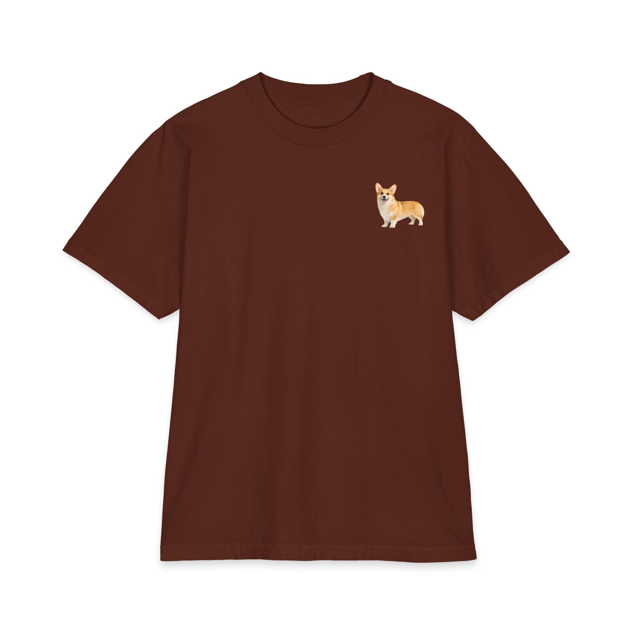 Tiny Corgi Portrait T-Shirt | Small Chest Dog Illustration