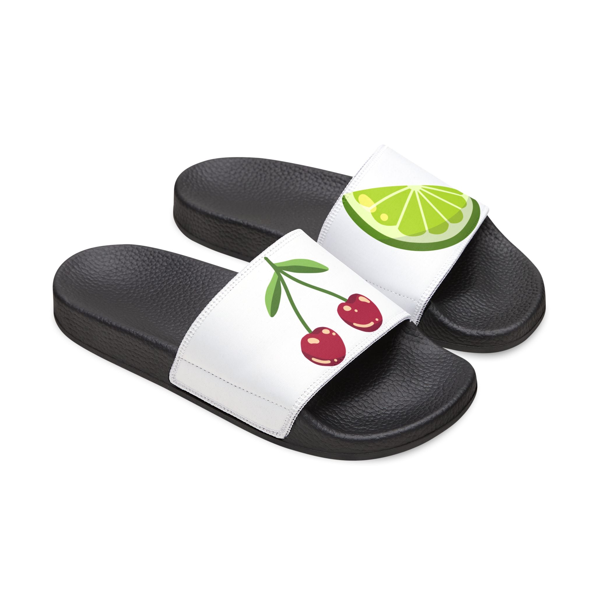 Tropical Leaf Slide Sandals | Removable Strap Sandal