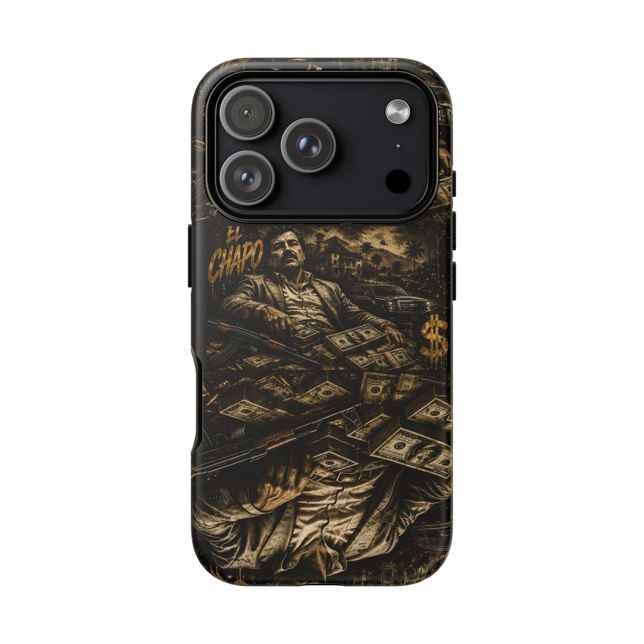 Money Pile Phone Case — Vintage Gangster Cash Design