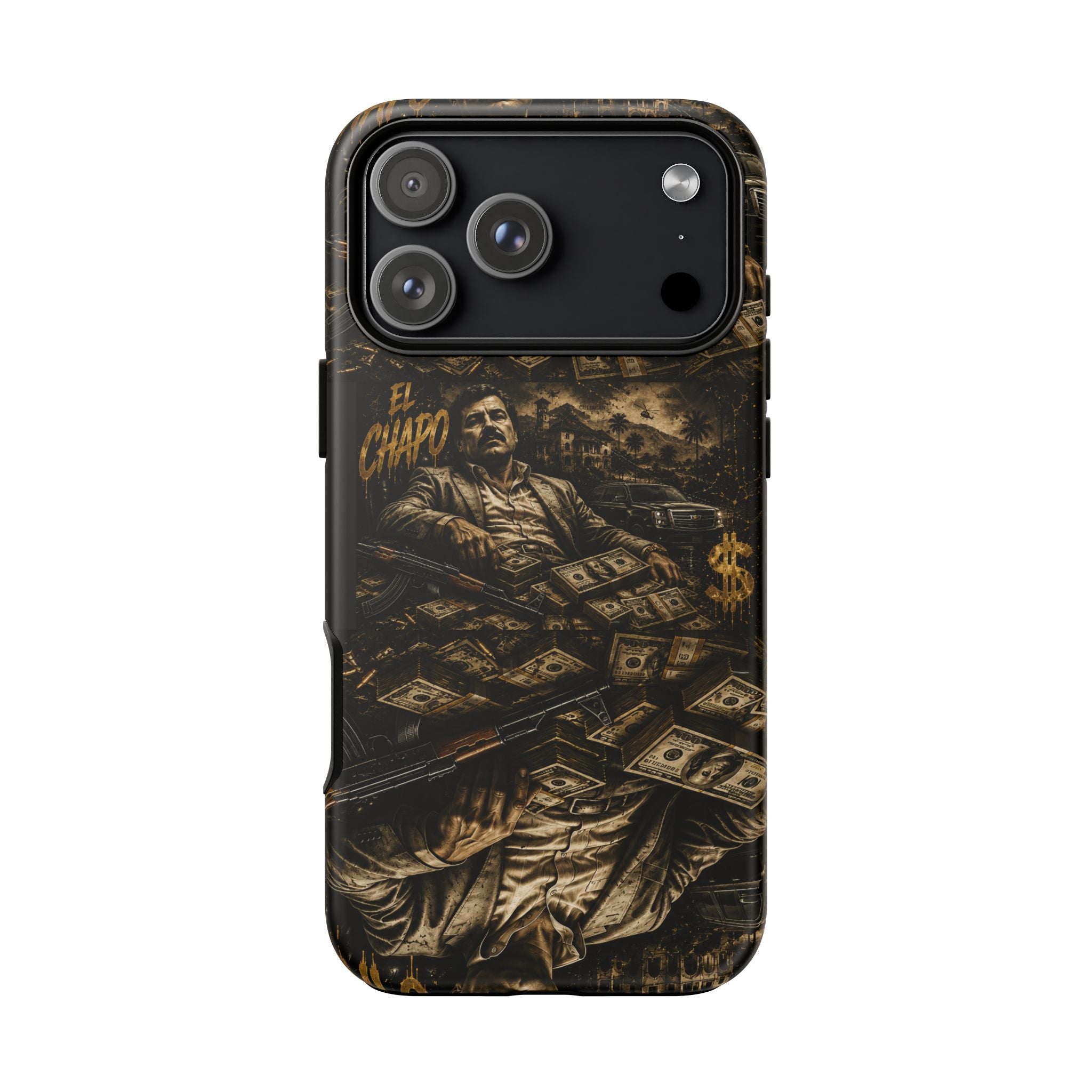 Money Pile Phone Case — Vintage Gangster Cash Design