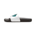 Teal Narwhal Illustration Sandals | Removable Strap Slide