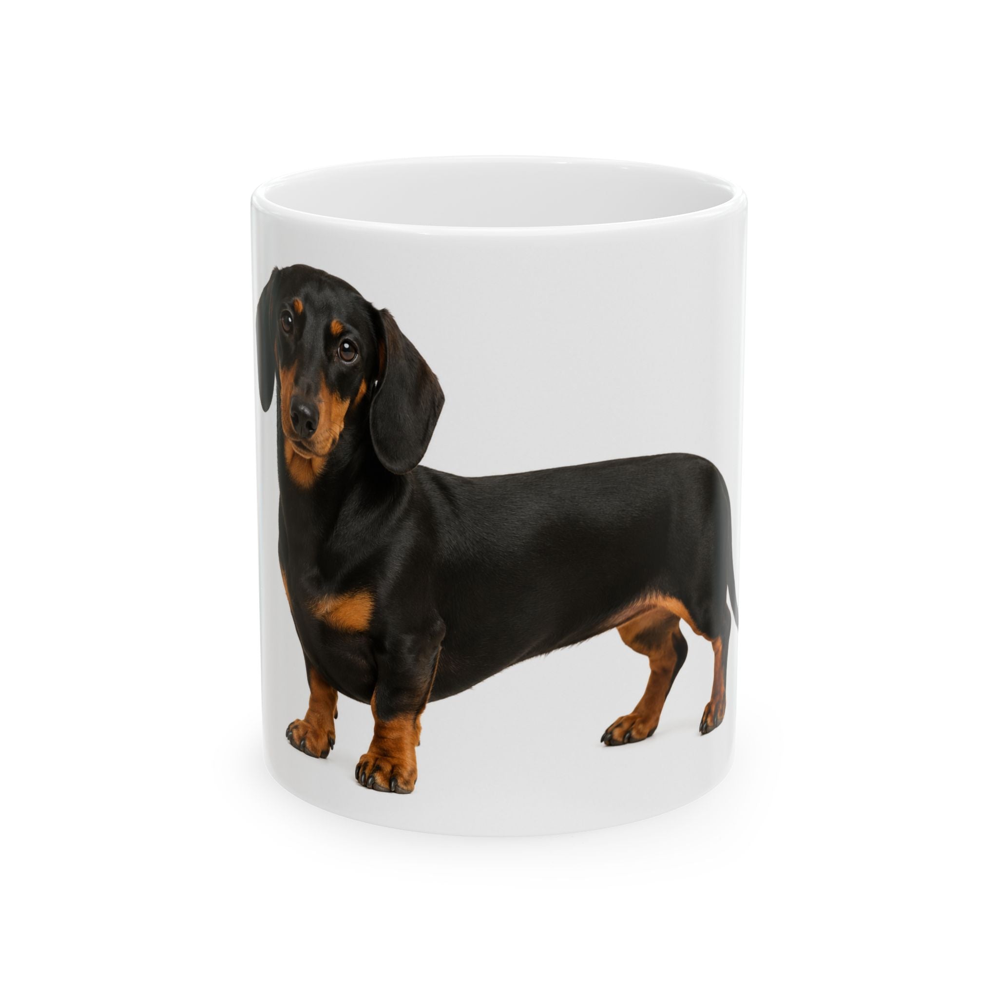 Dachshund Illustration Mug | Ceramic Coffee Cup 11oz 15oz