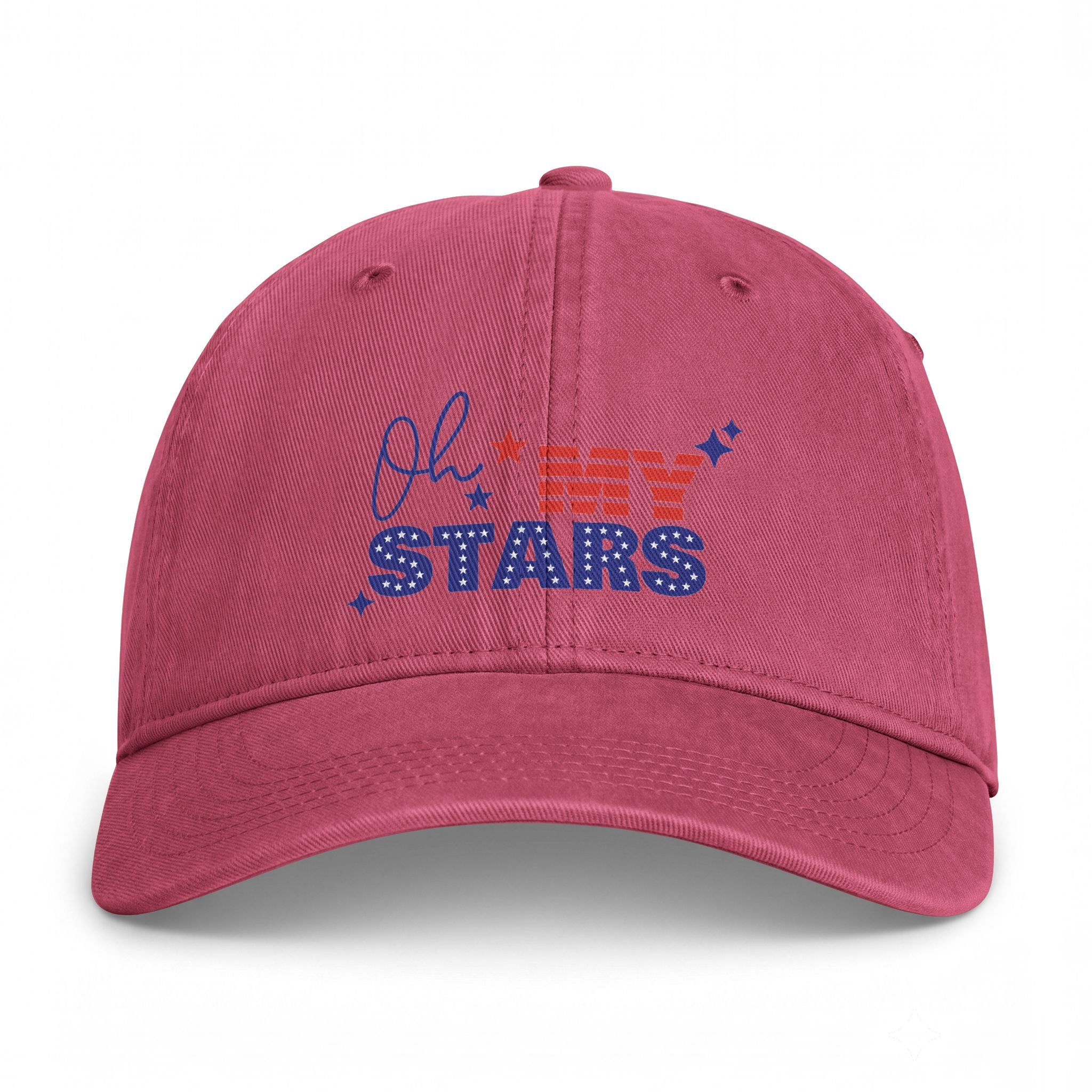 Oh My Stars Cap — Patriotic Distressed Dad Hat