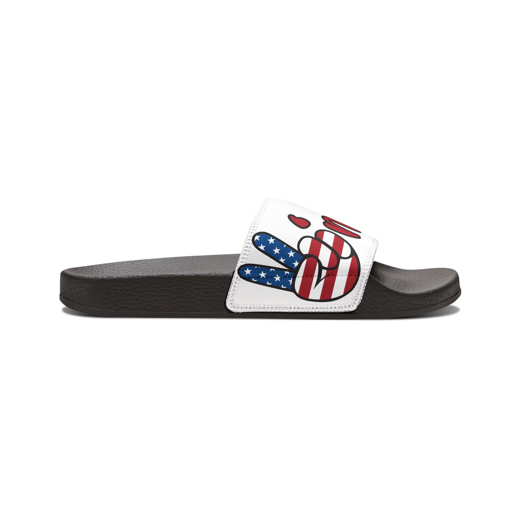 Blue Number Graphic Sandals | Slide Sandals