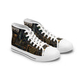 Crypto Bitcoin Pattern High Top Sneakers | Cryptocurrency Circuit Board Design