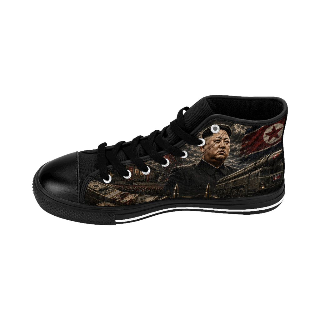 Authoritarian Leader Portrait Sneakers | Political Propaganda Design