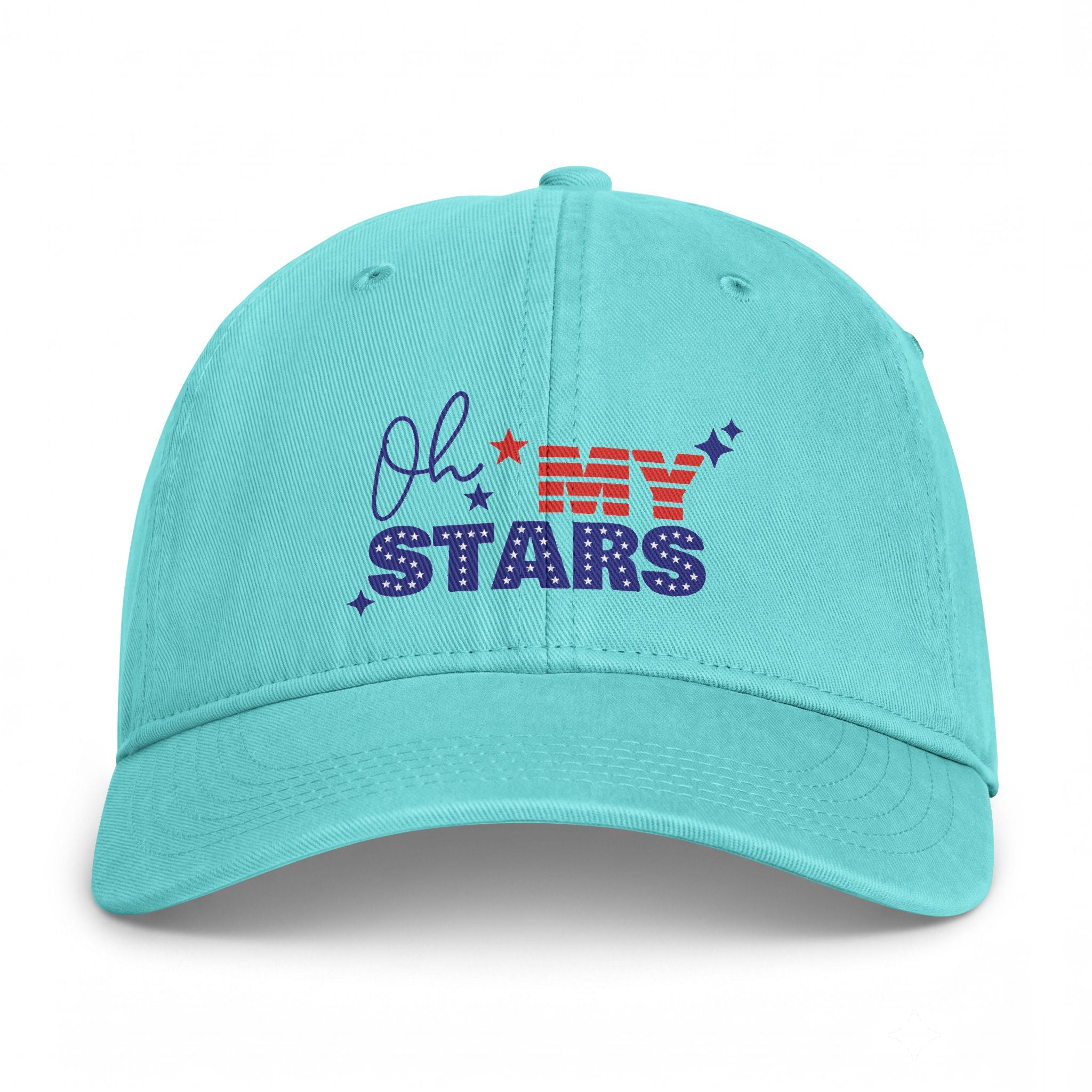 Oh My Stars Cap — Patriotic Distressed Dad Hat