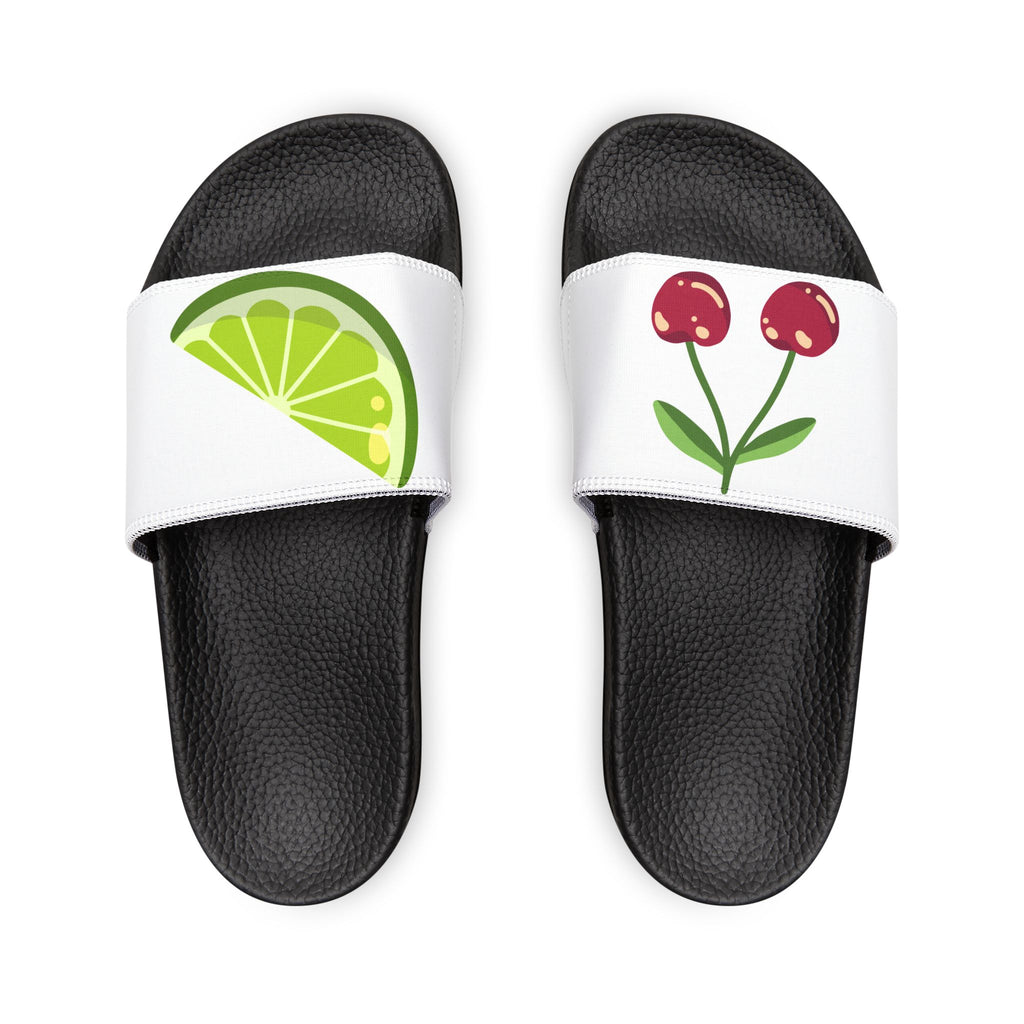 Tropical Leaf Slide Sandals | Removable Strap Sandal