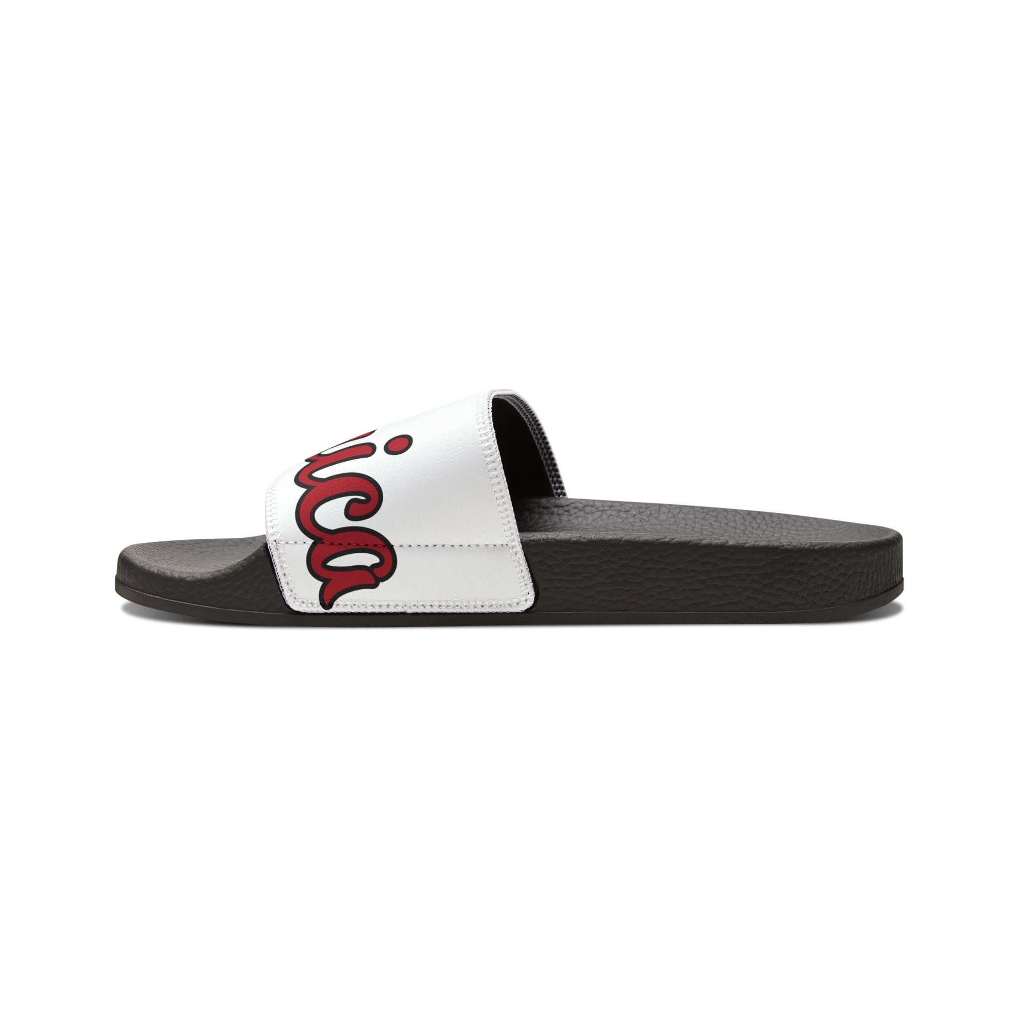 Blue Number Graphic Sandals | Slide Sandals