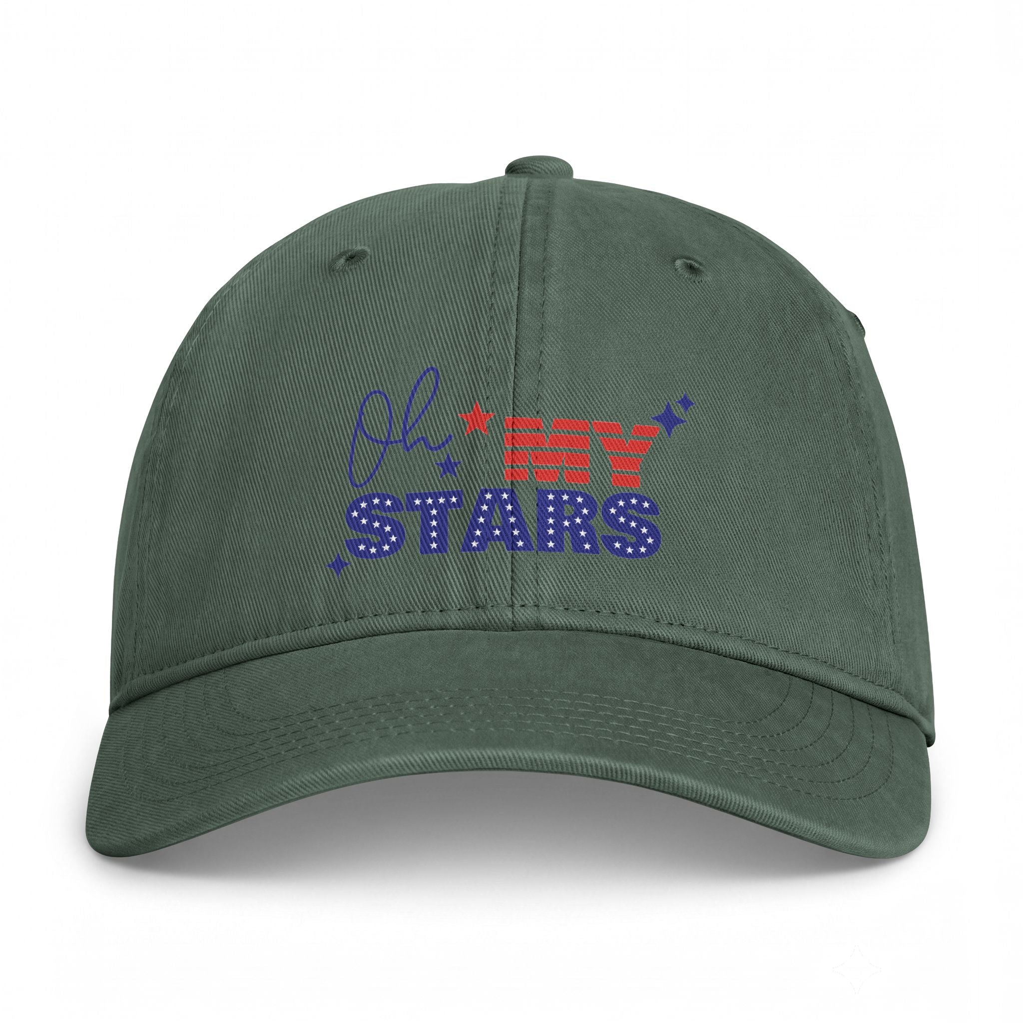 Oh My Stars Cap — Patriotic Distressed Dad Hat