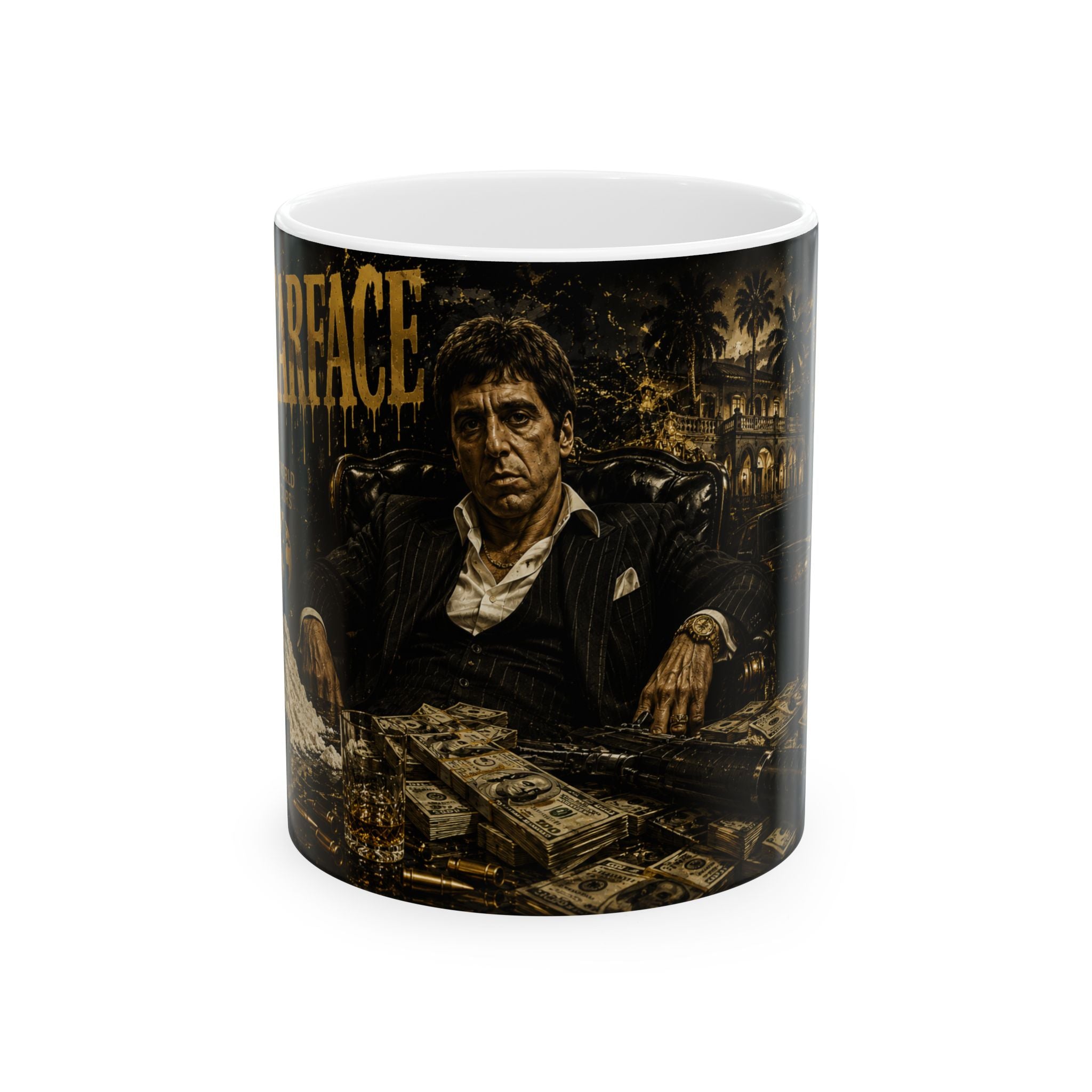 Scarface Al Pacino Portrait Mug | Ceramic Coffee Cup 11oz 15oz