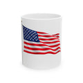 Waving American Flag Mug | Ceramic Coffee Mug