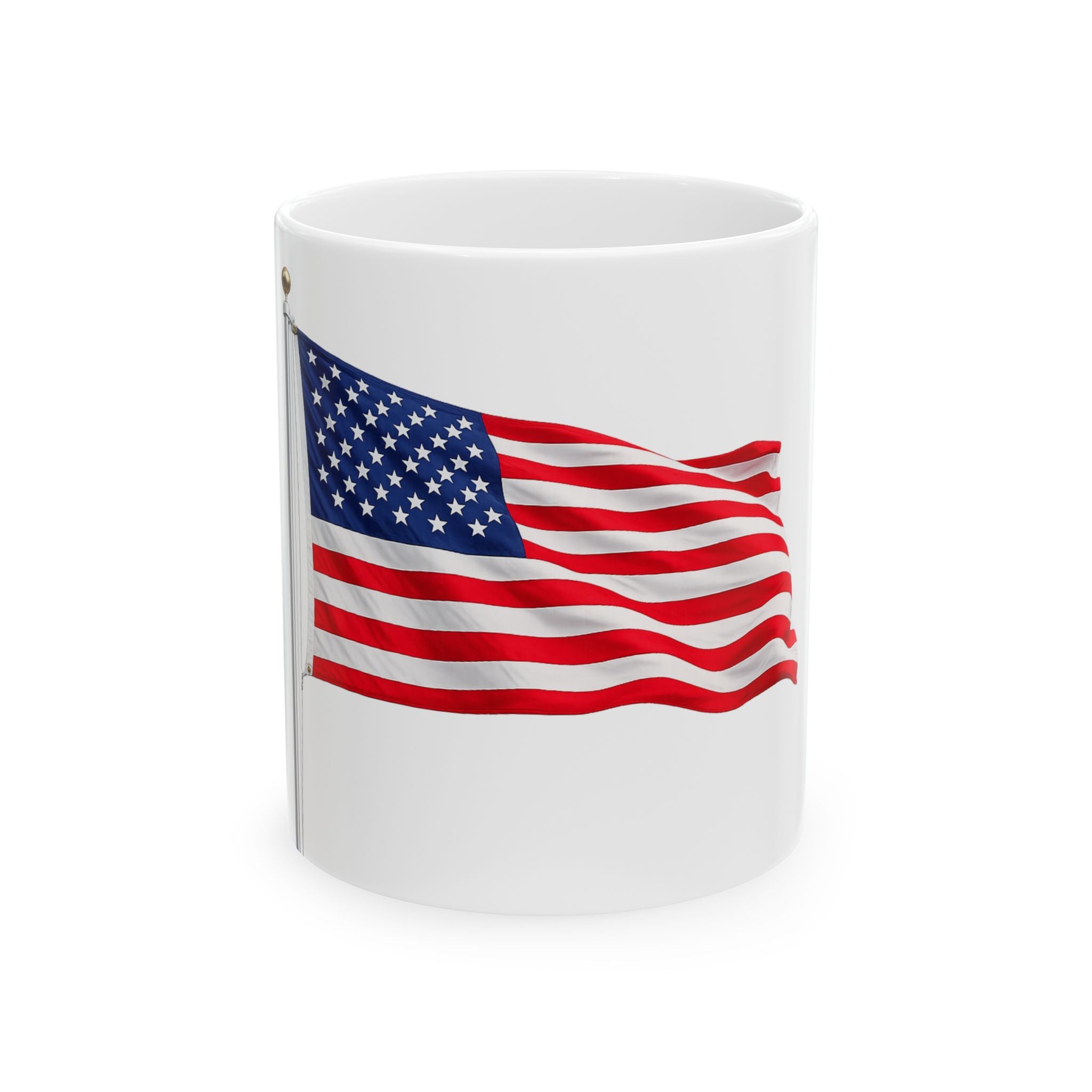Waving American Flag Mug | Ceramic Coffee Mug