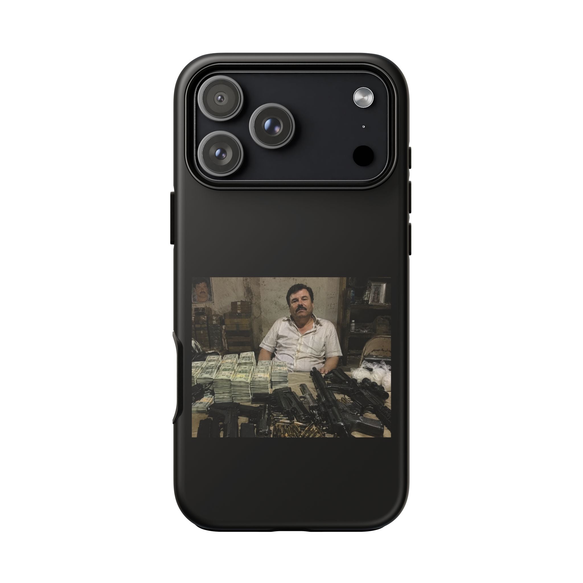 Phone Case — Retro Crime Movie Poster Style Design