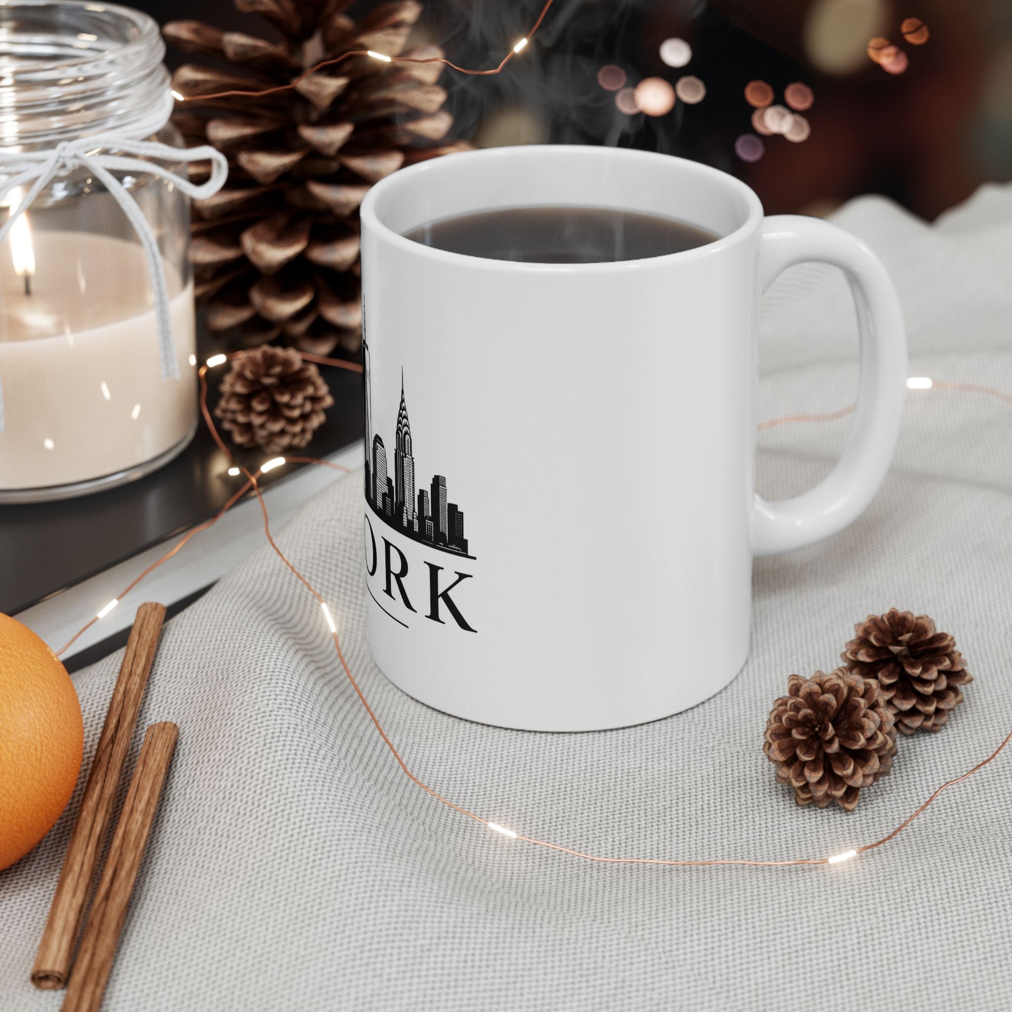 New York Skyline Mug | NYC Cityscape Ceramic Coffee Mug
