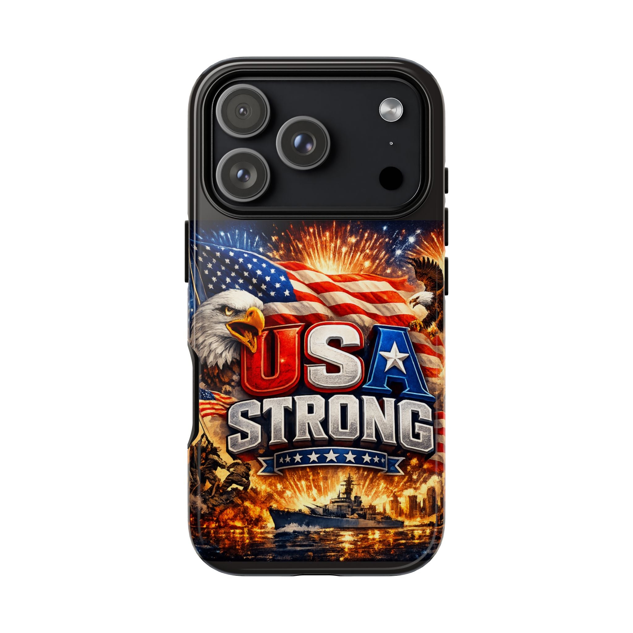 Phone Case — USA Strong Patriotic Military Eagle iPhone Case