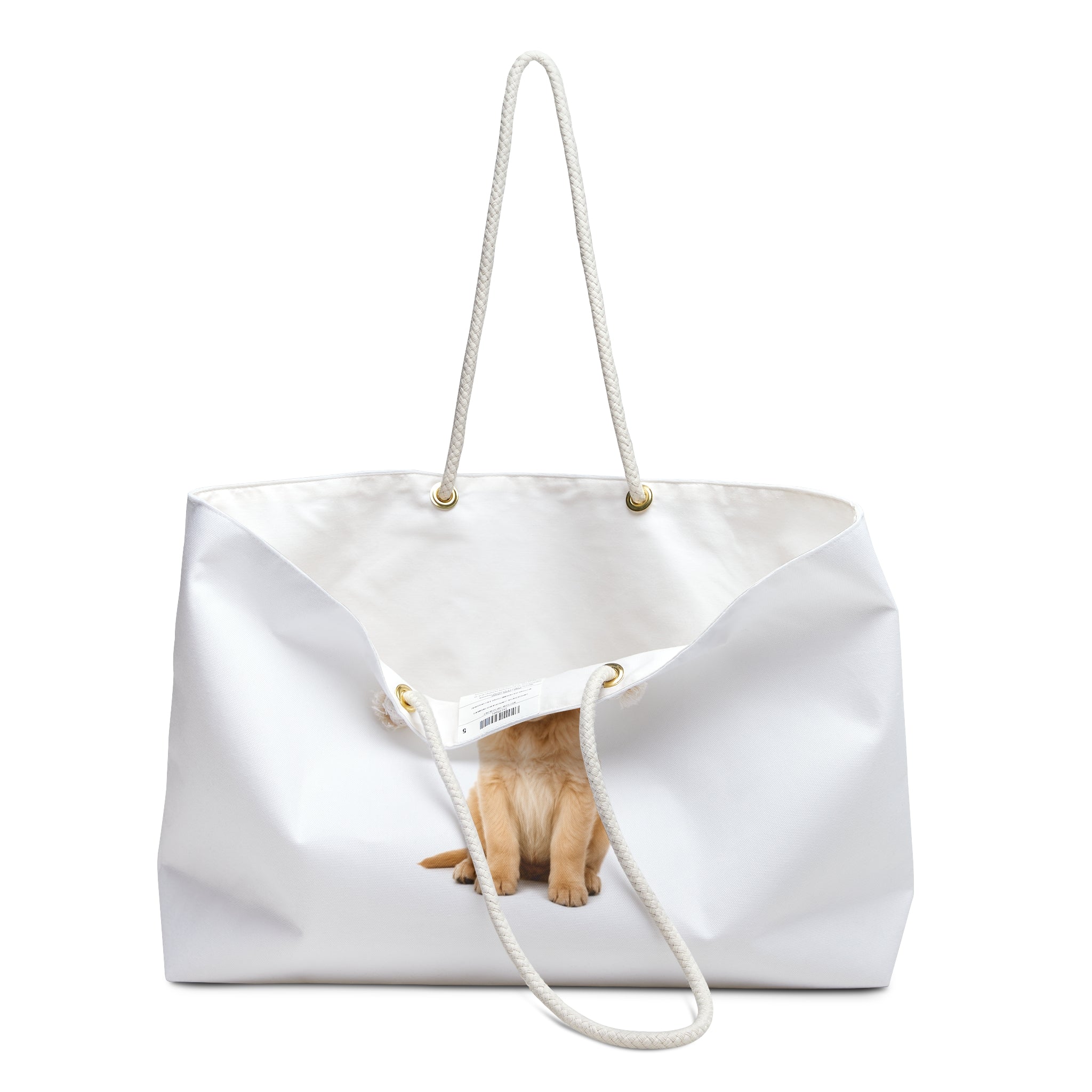 Golden Retriever Puppy Weekender Bag | Cute Dog Travel Tote