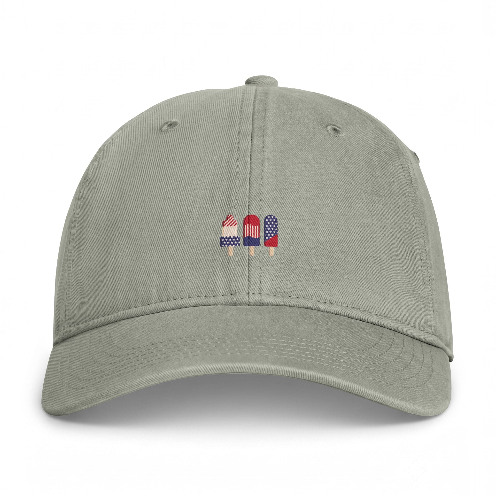 Patriotic Popsicle Dad Hat — Coastal Washed Cap