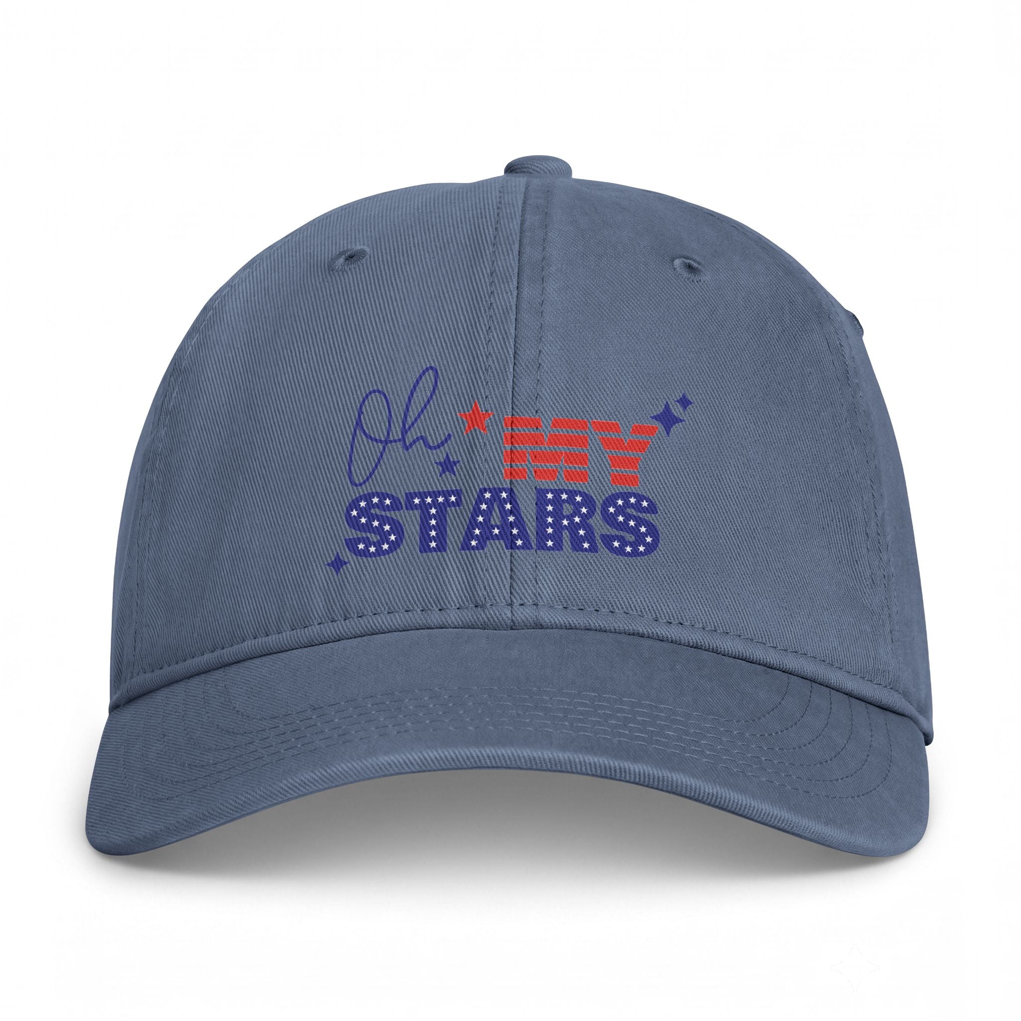 Oh My Stars Cap — Patriotic Distressed Dad Hat