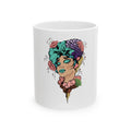 Floral Portrait Ceramic Mug | 11oz 15oz