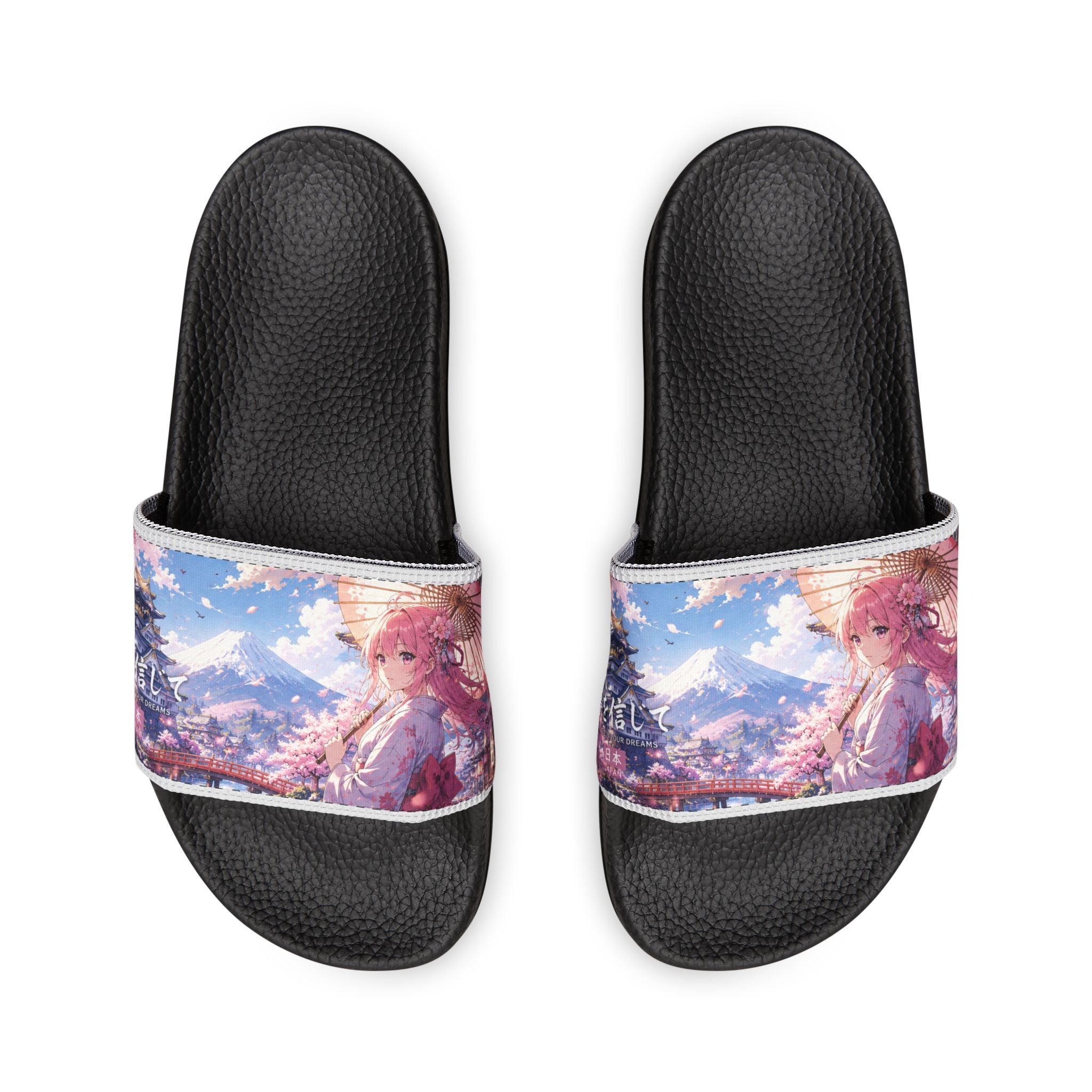 Pink Anime Girl Lanterns Sandals | Slide