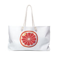 Grapefruit Slice Weekender Bag | Citrus Fruit Beach Tote