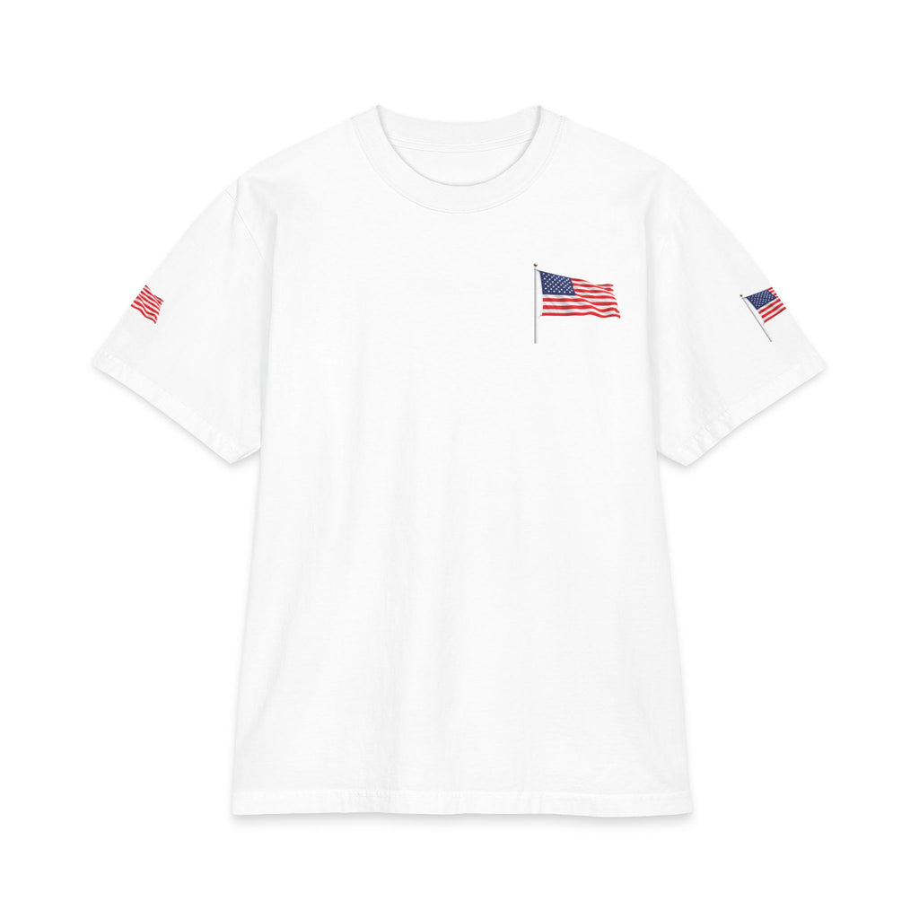 American Flag Tee | T-Shirt, Small Chest & Sleeve Flag Artwork