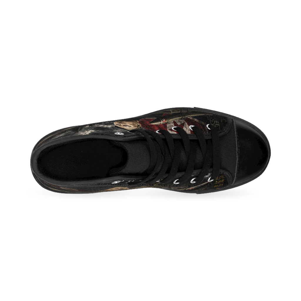 Authoritarian Leader Portrait Sneakers | Political Propaganda Design