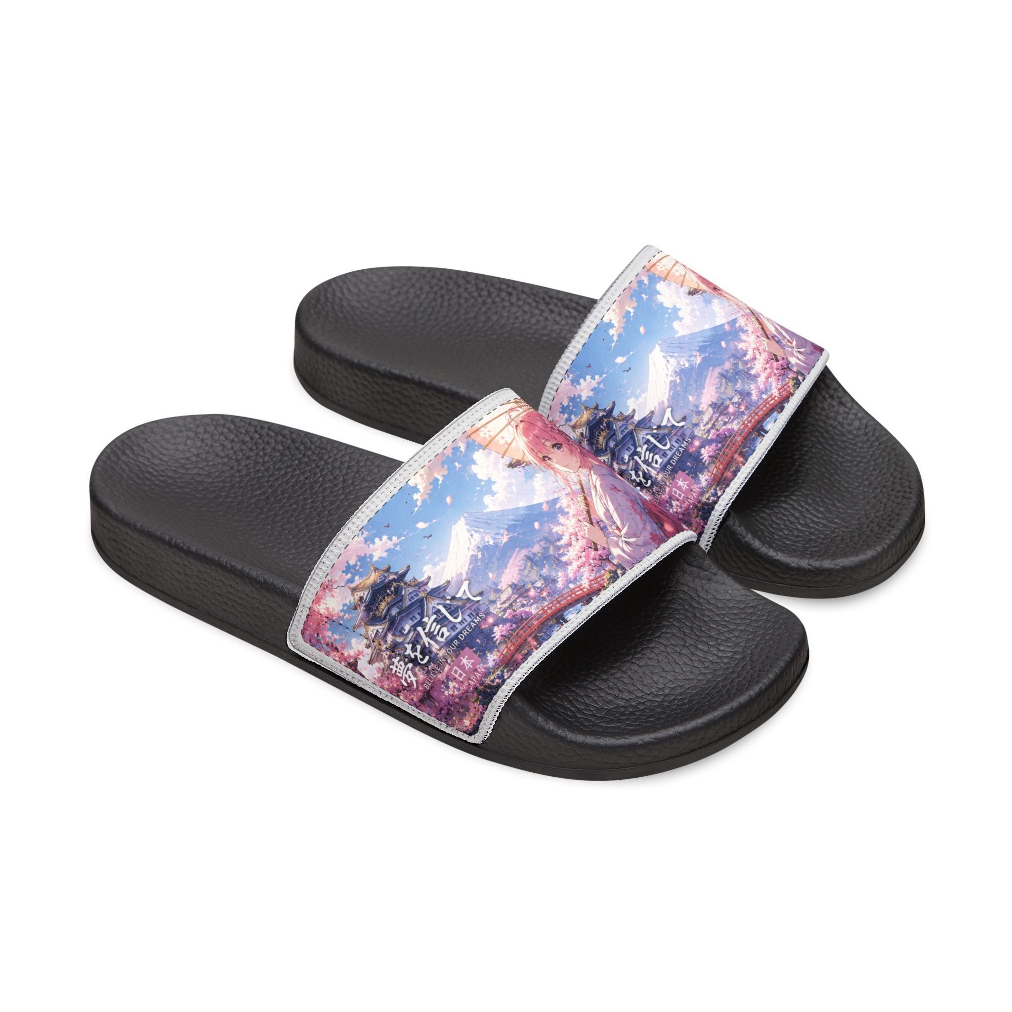 Pink Anime Girl Lanterns Sandals | Slide