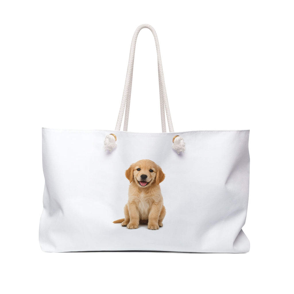 Golden Retriever Puppy Weekender Bag | Cute Dog Travel Tote