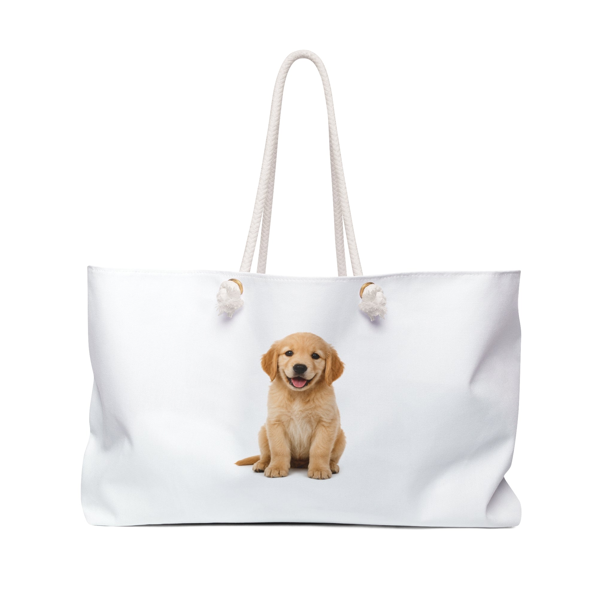 Golden Retriever Puppy Weekender Bag | Cute Dog Travel Tote