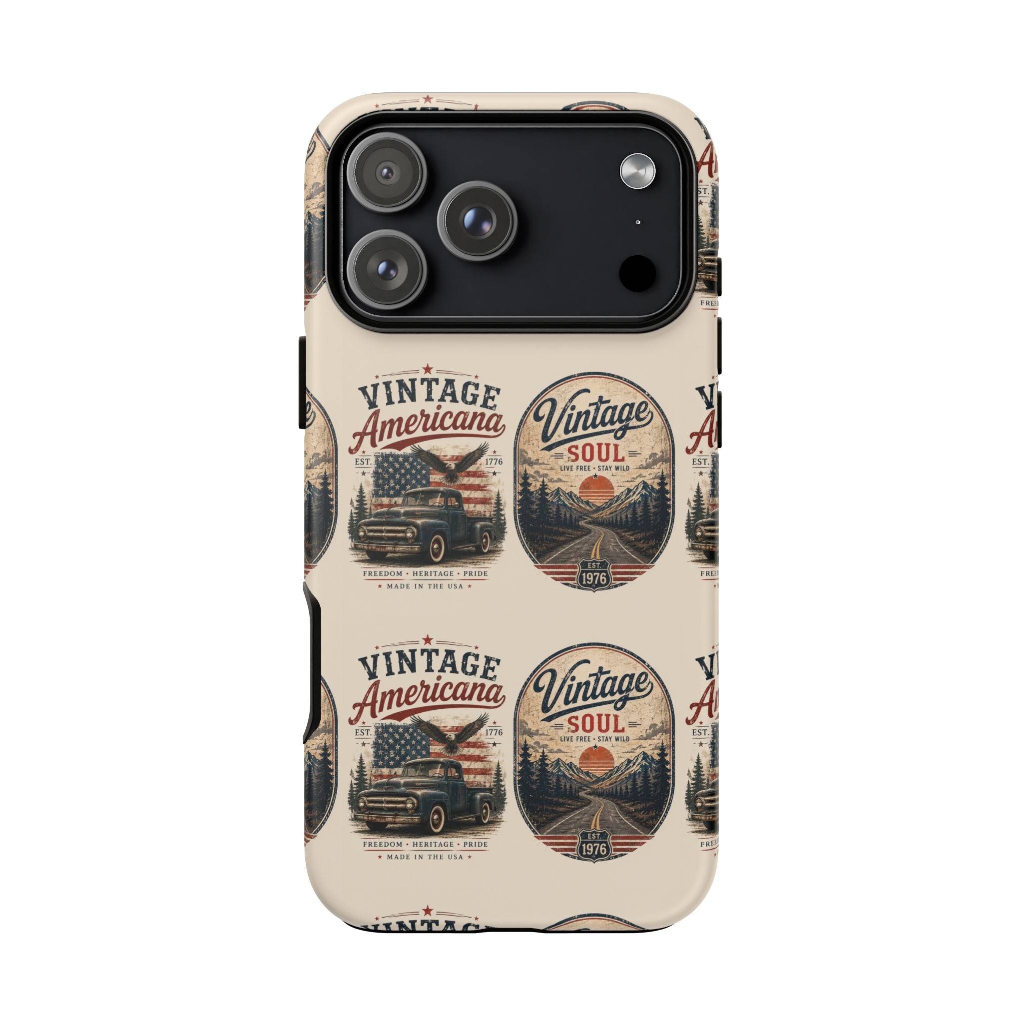 Vintage Americana Tough Phone Case — "Vintage Soul" Retro Truck Design