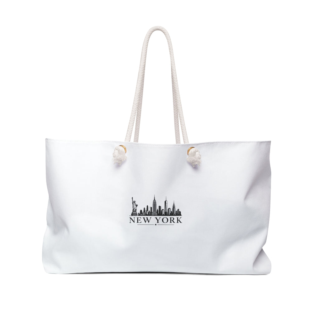 New York skyline Weekender Bag | City skyline travel tote
