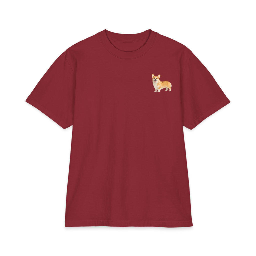 Tiny Corgi Portrait T-Shirt | Small Chest Dog Illustration