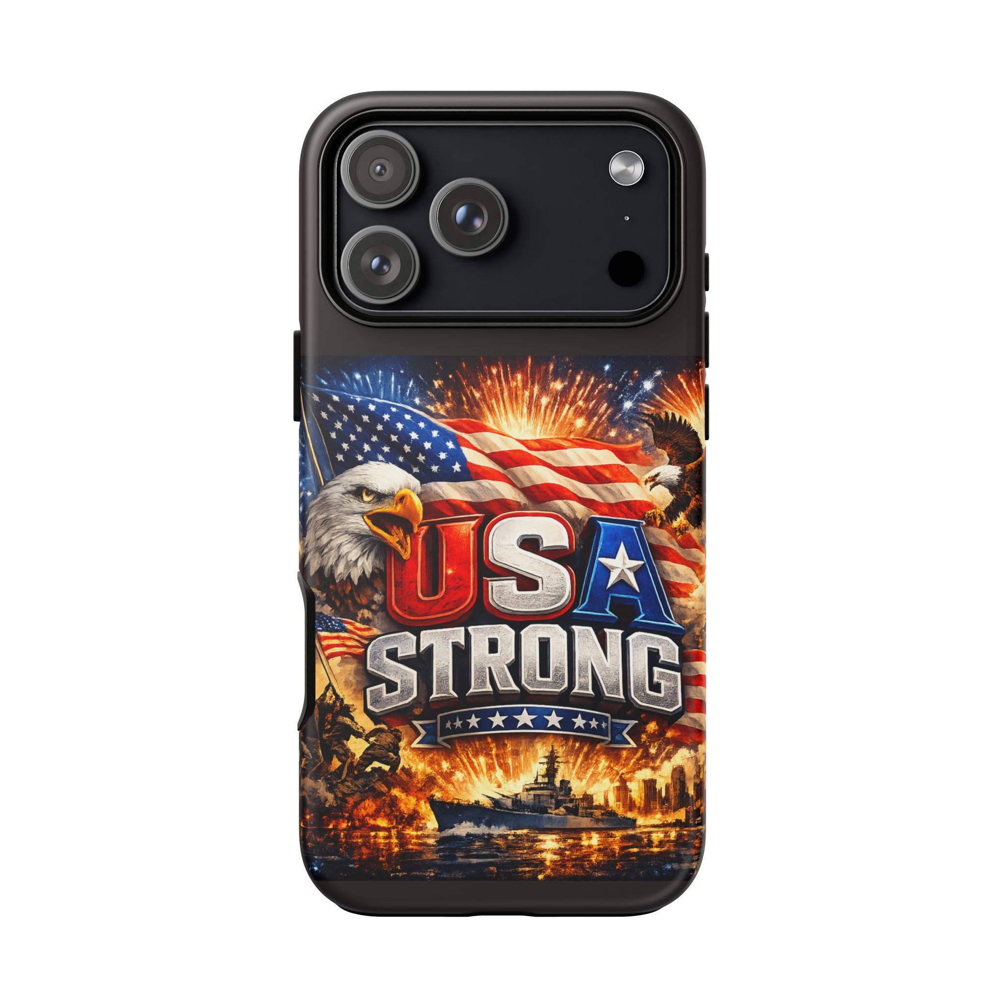 Phone Case — USA Strong Patriotic Military Eagle iPhone Case