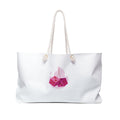 Pink Fuzzy Dice Weekender bag | Retro Roadtrip Tote | 1970s Style Travel Bag