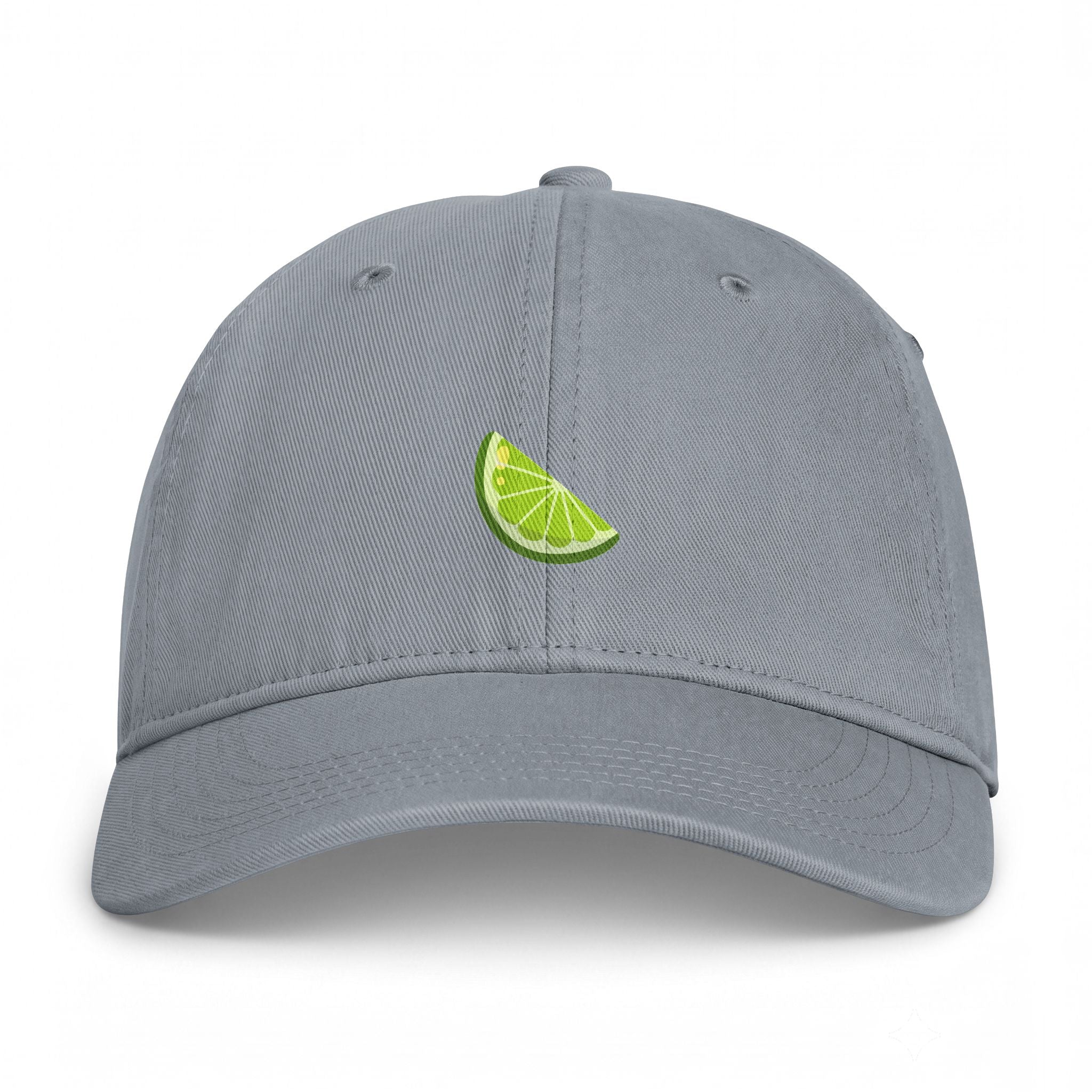 Lime Slice Dad Hat — Washed Coastal Baseball Cap
