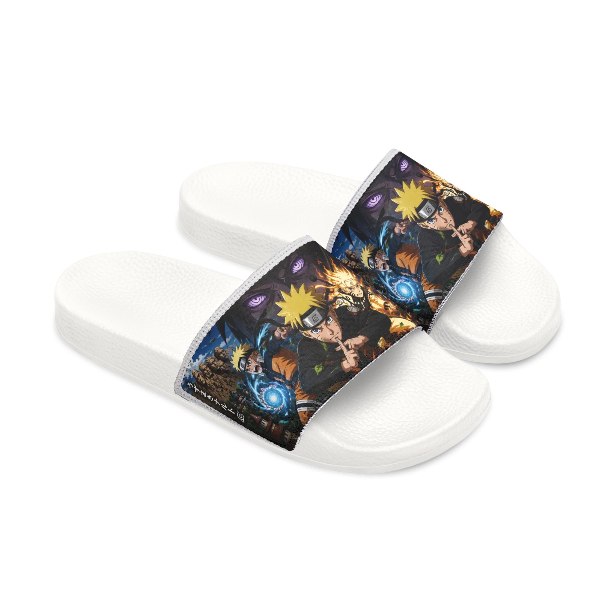 Naruto Character Collage Sandals | Removable Strap Slide