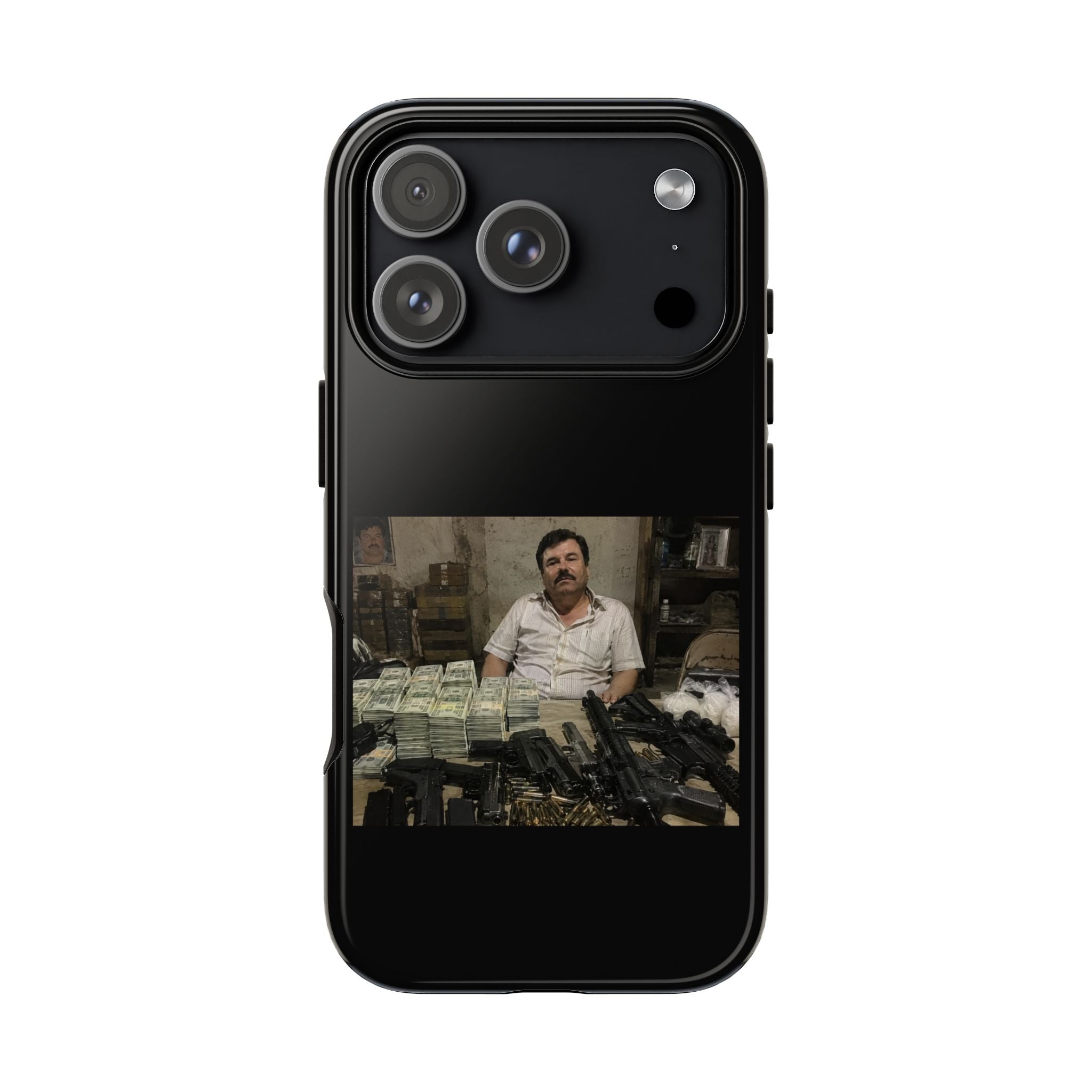 Phone Case — Retro Crime Movie Poster Style Design