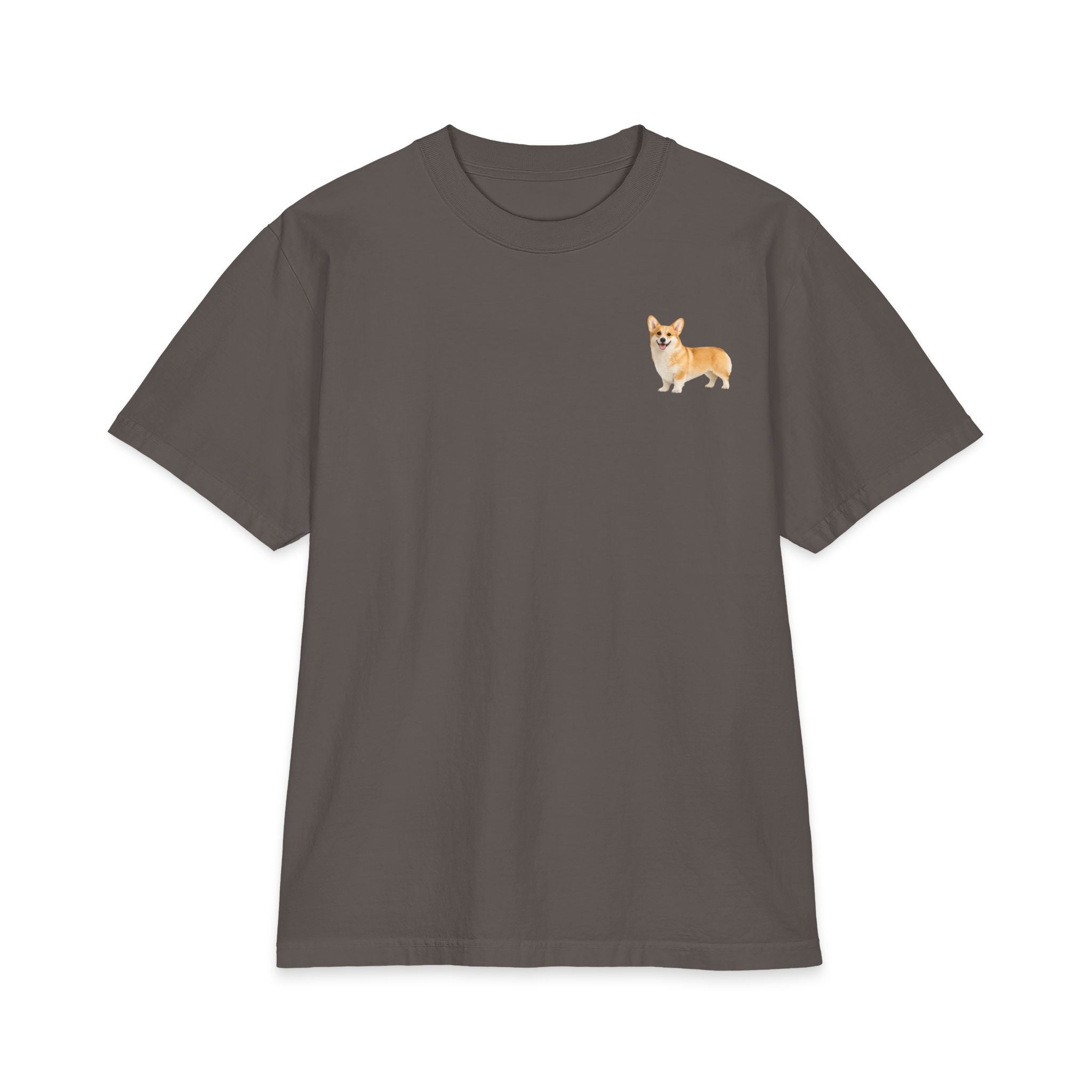 Tiny Corgi Portrait T-Shirt | Small Chest Dog Illustration