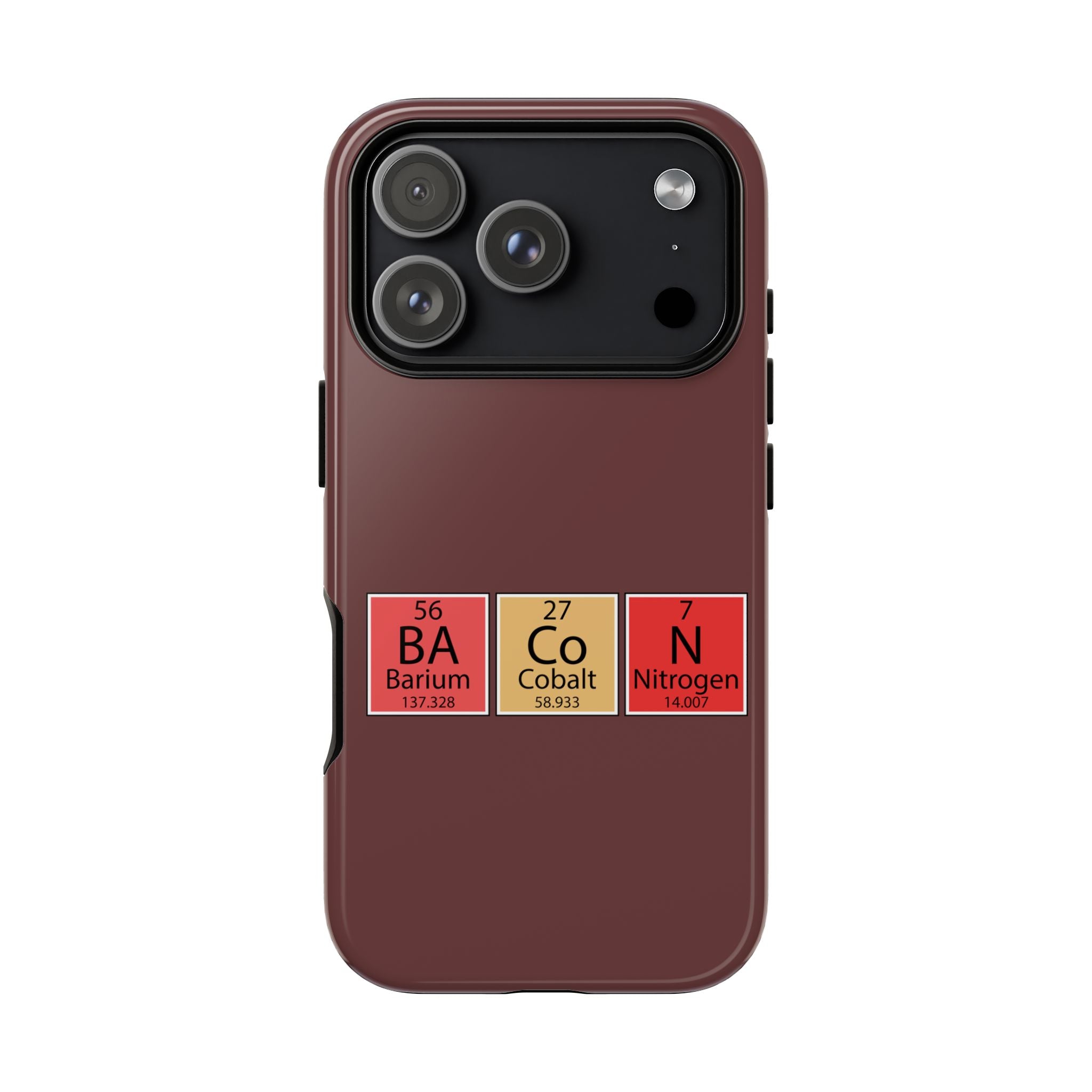 Phone Case — 'BaCoN' Periodic Table Design (Barium Cobalt Nitrogen)