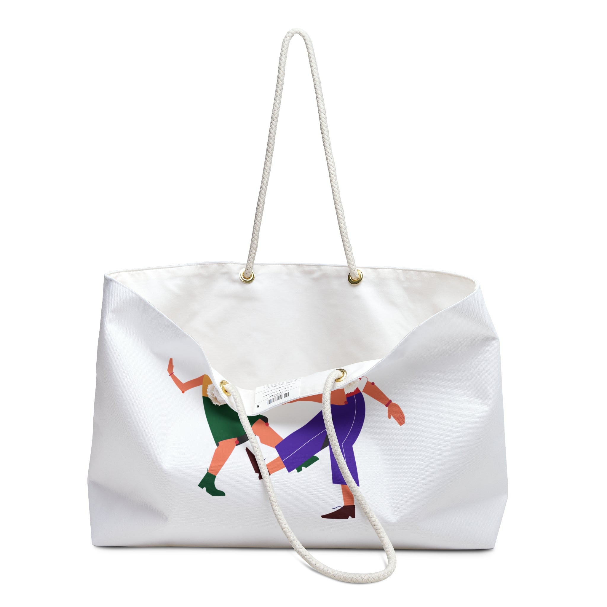 Dancing Couple Weekender Bag | Lemon Bicycle Illustration Weekender Bag
