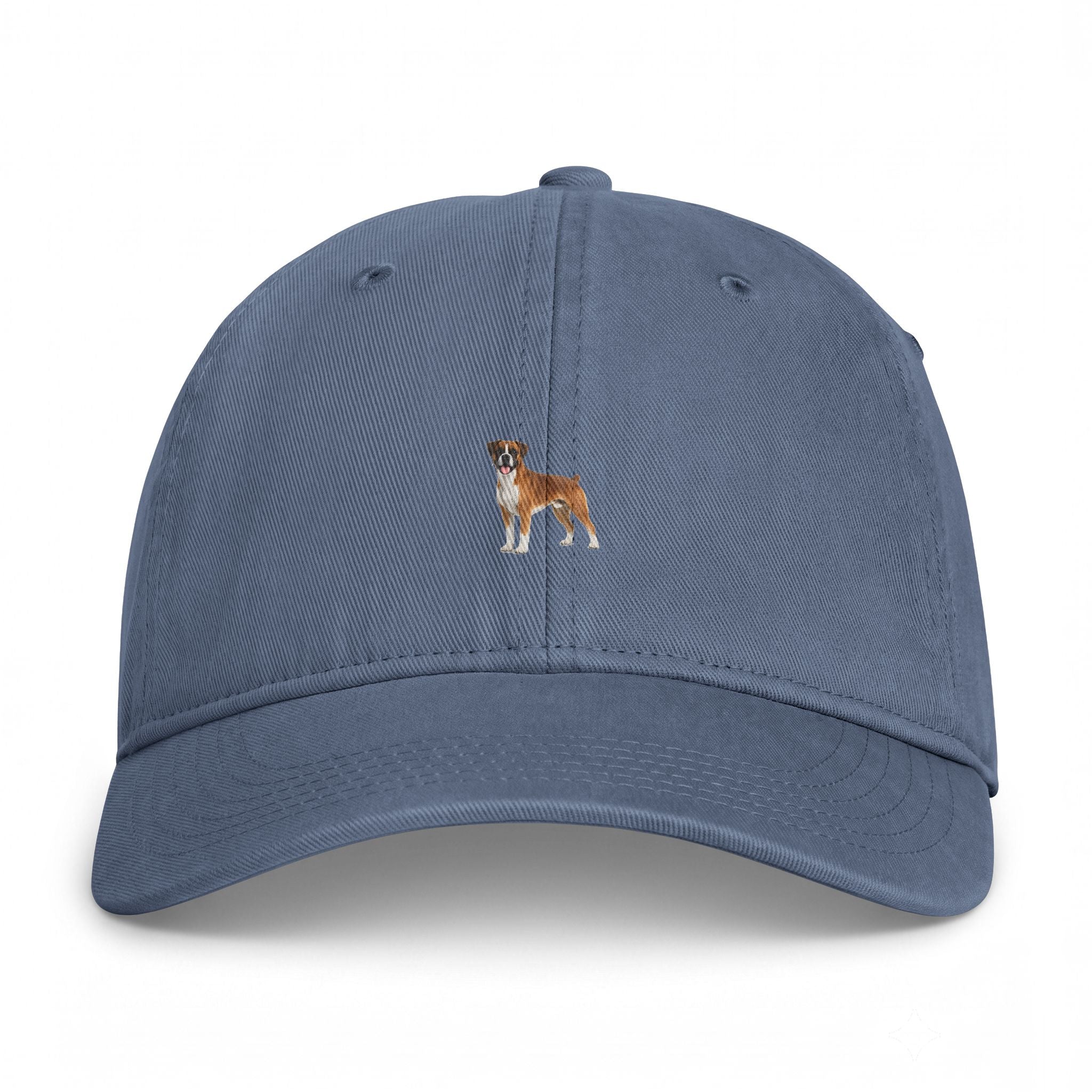 Washed Coastal Cap — Embroidered Dog Baseball Hat