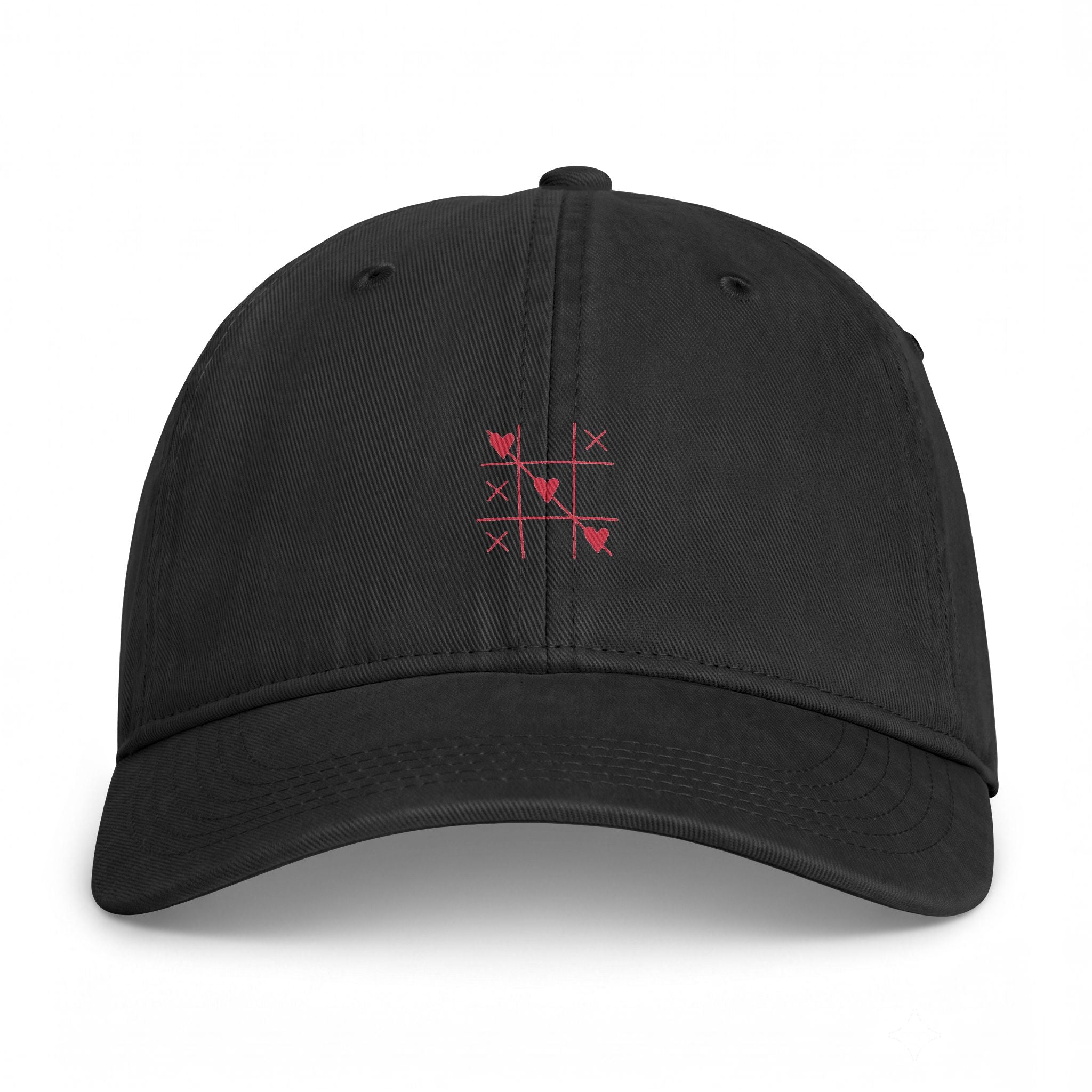Coastal Washed Cap — Minimal Crossed Flags Embroidered Hat