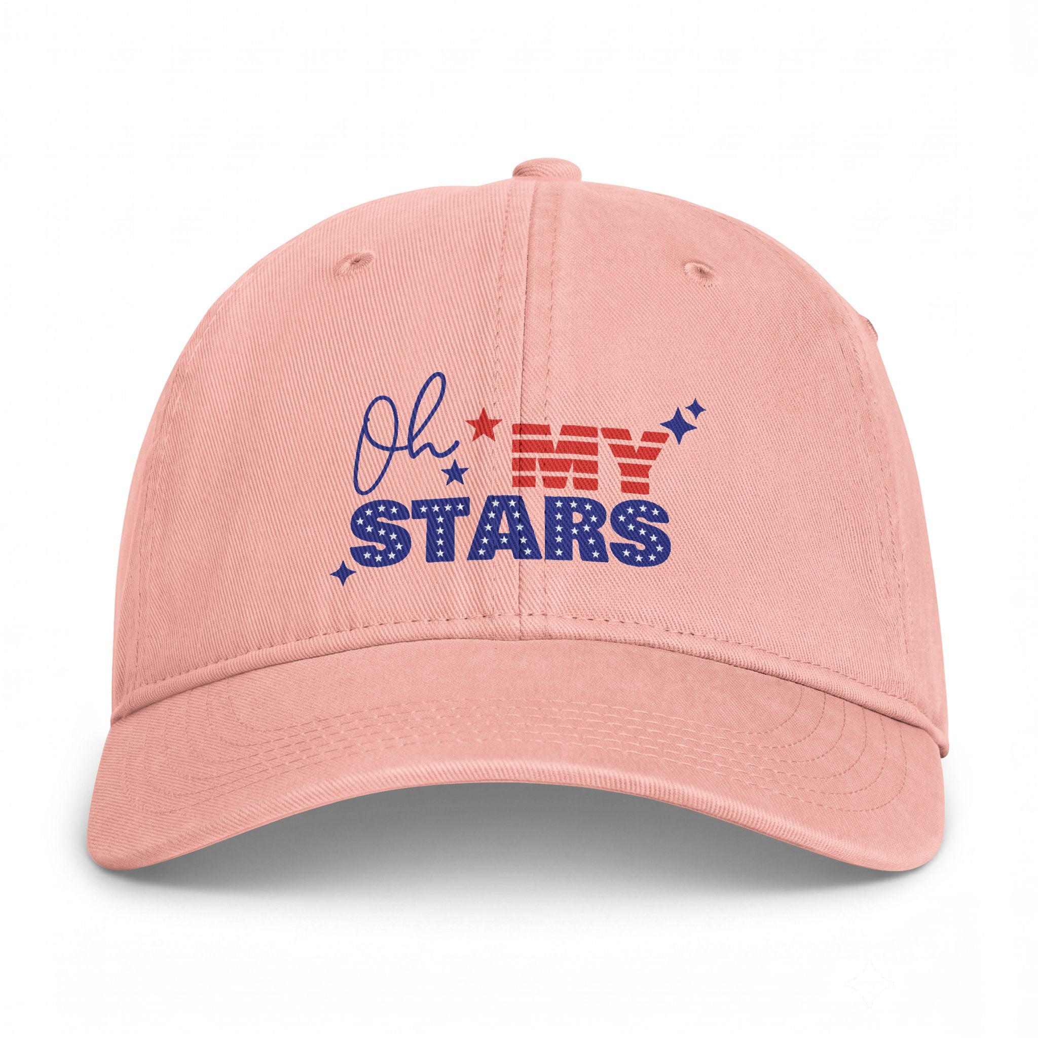 Oh My Stars Cap — Patriotic Distressed Dad Hat
