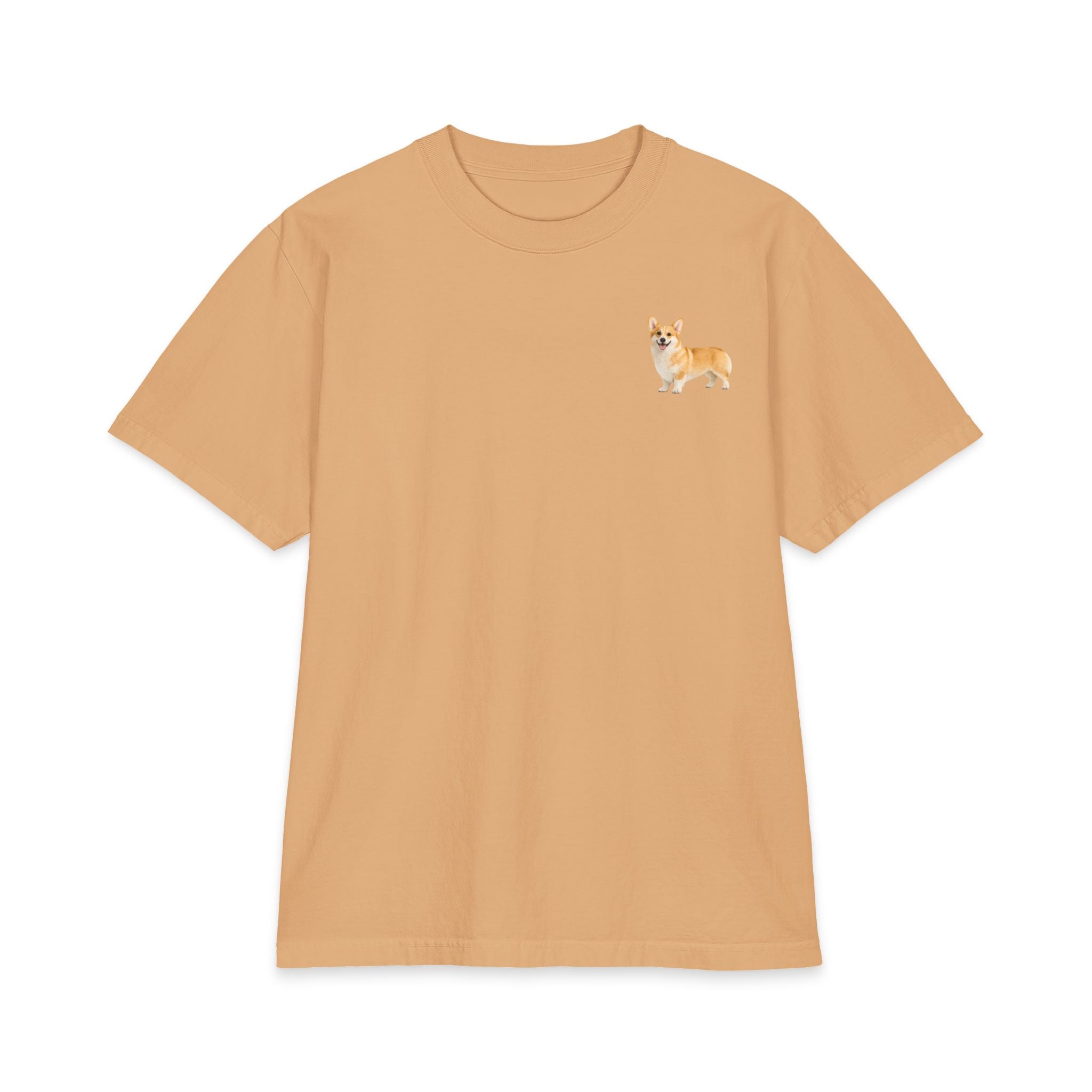 Tiny Corgi Portrait T-Shirt | Small Chest Dog Illustration