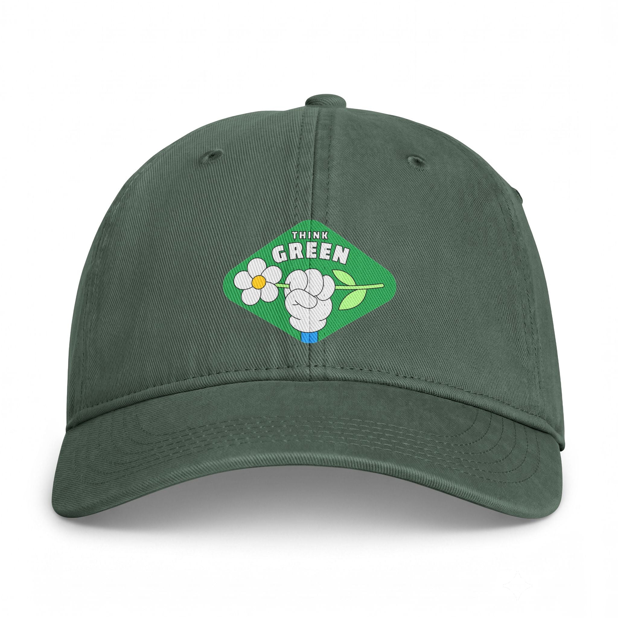 Think Green Floral Patch Cap