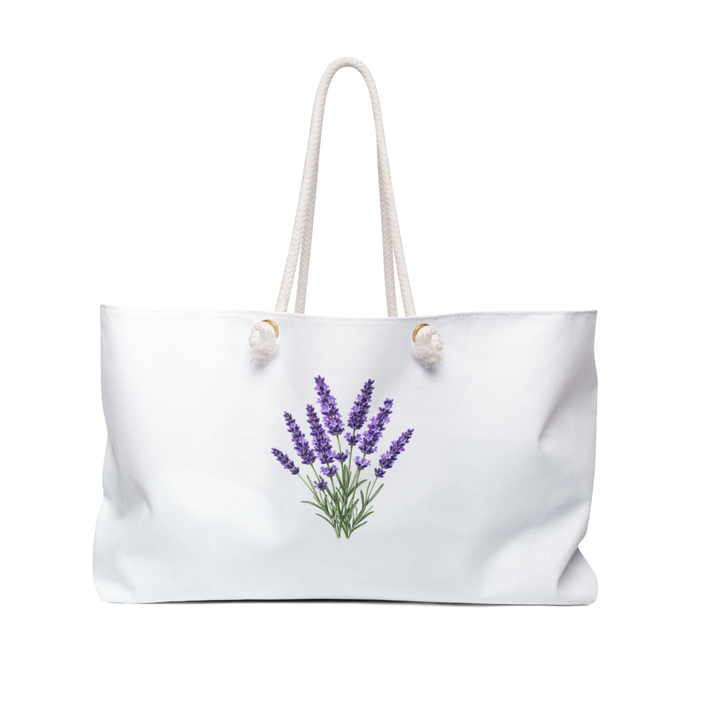 Lavender Bouquet Weekender Bag | Floral Tote, Travel Beach Bag